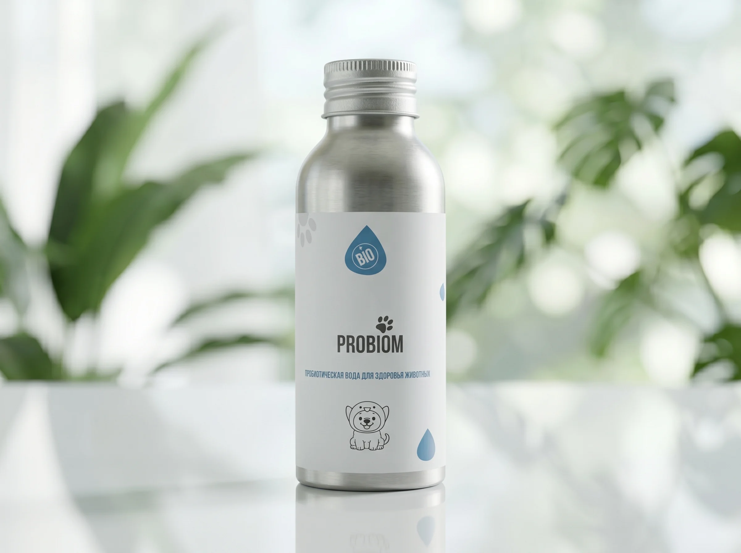 Флакон пробиотического концентрата +Water для создания живой воды для животных