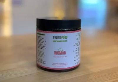 Растительный комплекс для женского здоровья. Баночка Пробиофуд WOMAN с крио-порошком клюквы, шпината и льна.