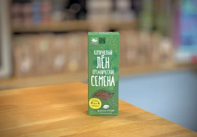 коричневый лён